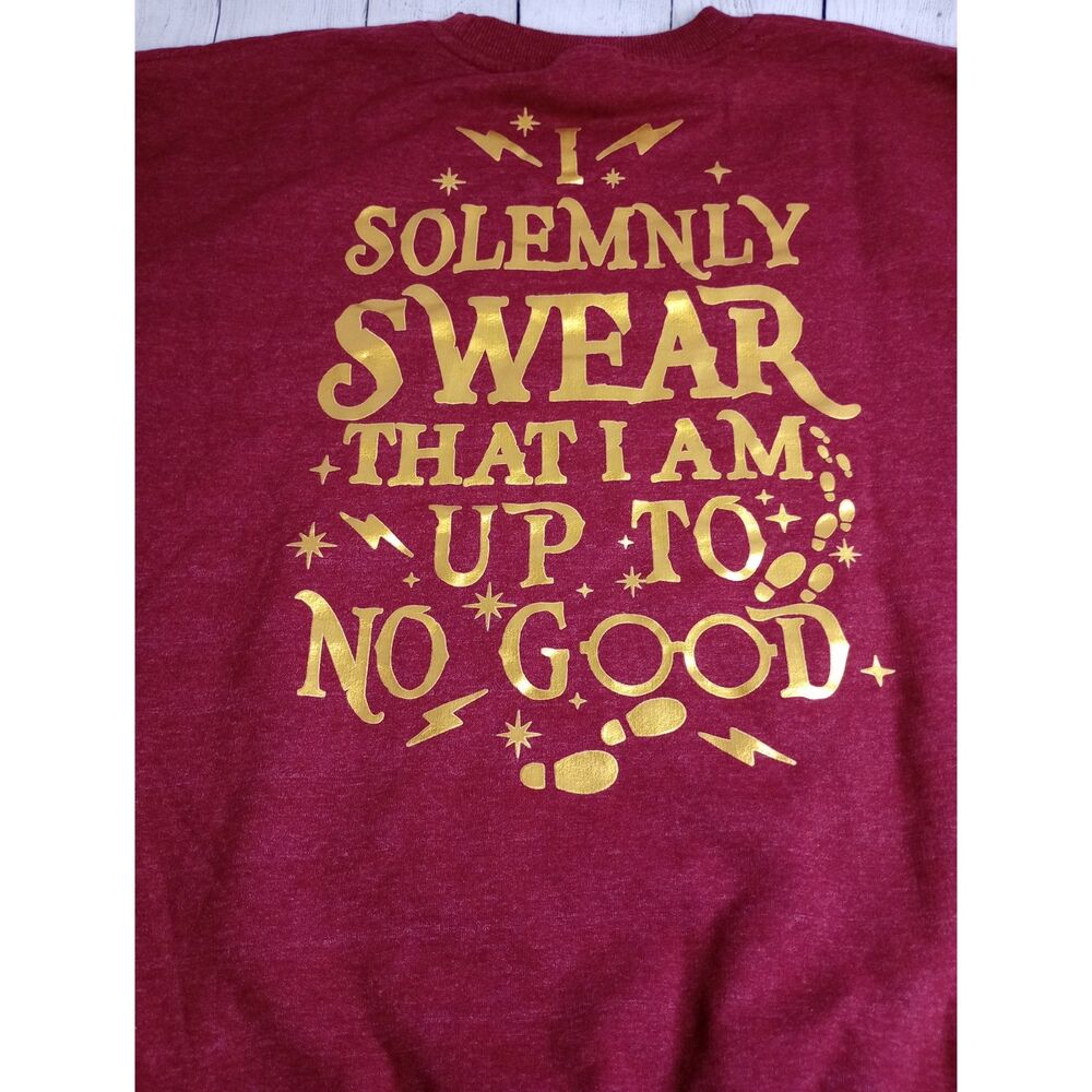 Wizarding World Harry Potter Hogwarts Womens Sweatshirt Pullover Maroon Red XS